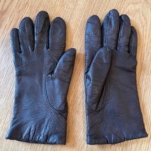 Vintage Hanes Her Way Brown Leather Gloves